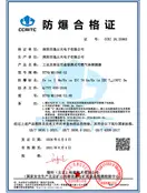 Preview of explosion-proof Certificate of Conformity CCRI 26.2596X for BTYQ-MS104K-S2