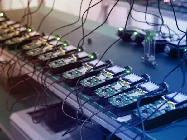 Precision electronics bench testing for gas detection equipment