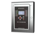 Front view of the Eranntex MIC-1000 wall-mounted gas alarm controller featuring a stainless steel enclosure, 3.5-inch color display, status indicators, and multi-channel input support.