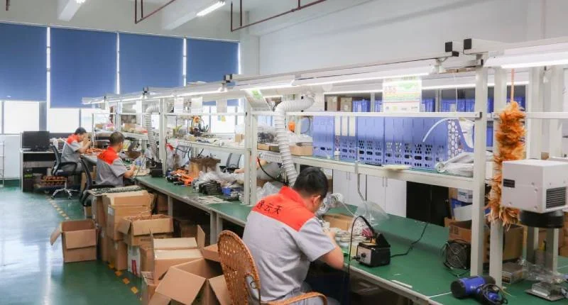 Eranntex production floor with assembly stations