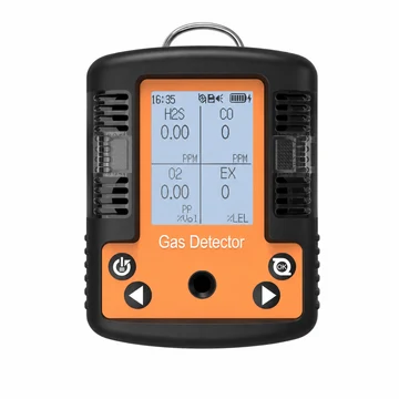 Front view of the Eranntex BTYQ-MS104K-M portable four-gas detector.