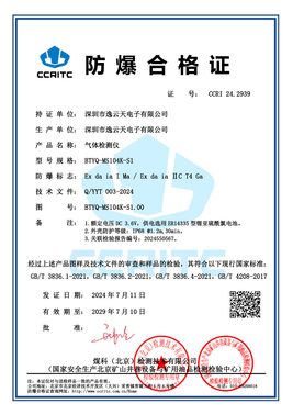 Preview of China Explosion-Proof Certificate of Conformity CCRI 24.2939