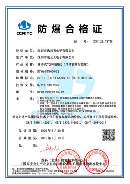 Preview of China Explosion-Proof Certificate of Conformity CCRI 25.7877X