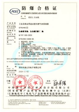 Preview of China Explosion-Proof Certificate of Conformity CE23.5160X